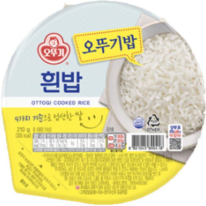 오뚜기 맛있는 밥, 210g, 10개