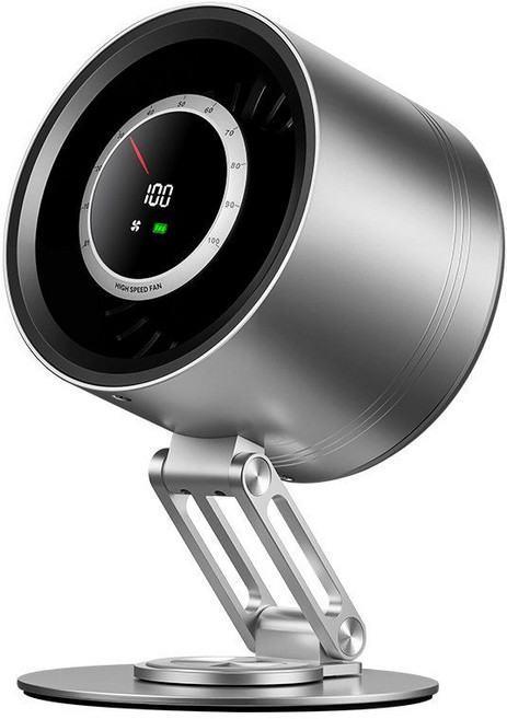 제이베니-328 뉴 풀메탈 테이블 팬 서큘레이터 무소음 가정용 사무실 USB 충전 소형팬, 1. 티타늄 실버