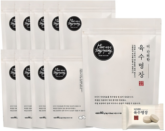해통령 더 간편한 육수명장, 80g, 10개