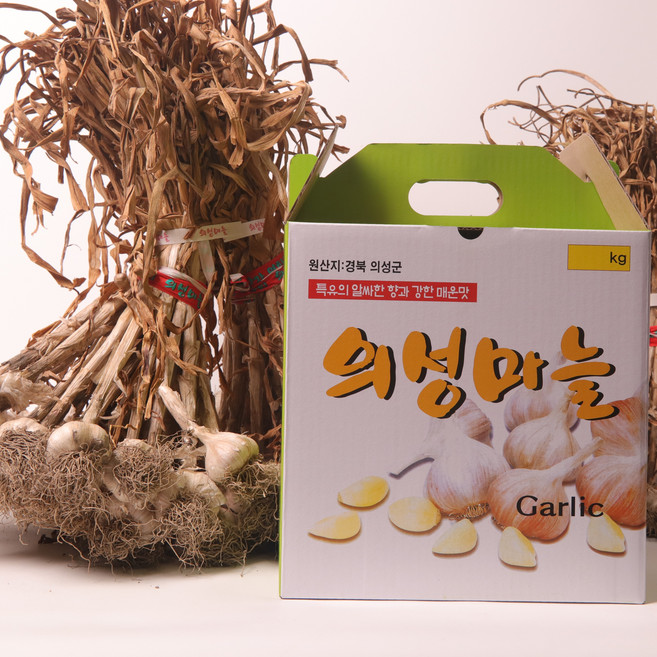 의성마늘 토종 육쪽 통마늘 햇마늘 한지형, 1개, 대 한접(마늘 100개, 3.4kg 내외)