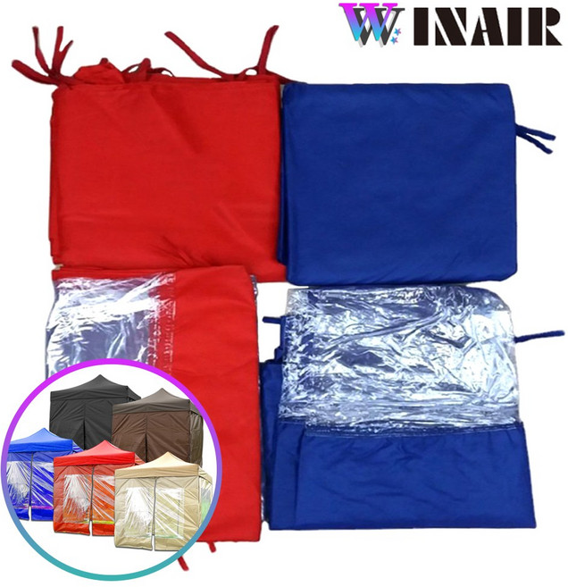 WINAIR 캐노피 천막 일반/투명 바람막이 1면, 바람막이 1면_일반, 2m, 블루