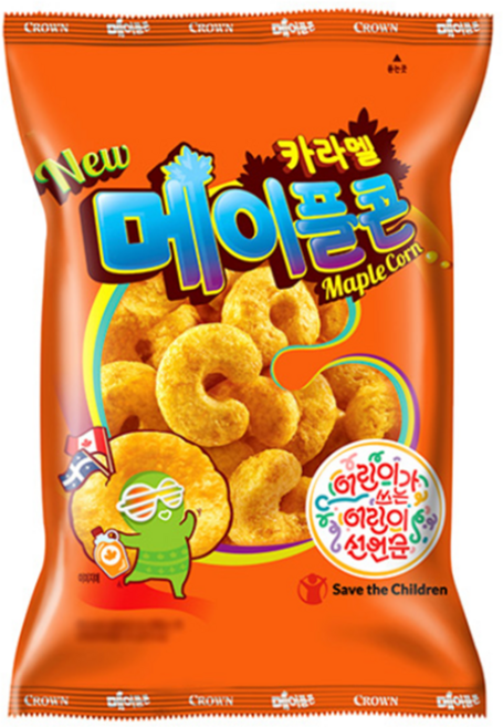 크라운 카라멜메이플콘 154G 1박스 12개