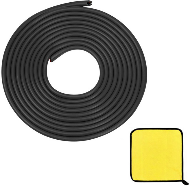 BIENOE 차량용 스크래치 방지 문콕방지 흔적 없는 몰딩 도어가드, 1개, 블랙