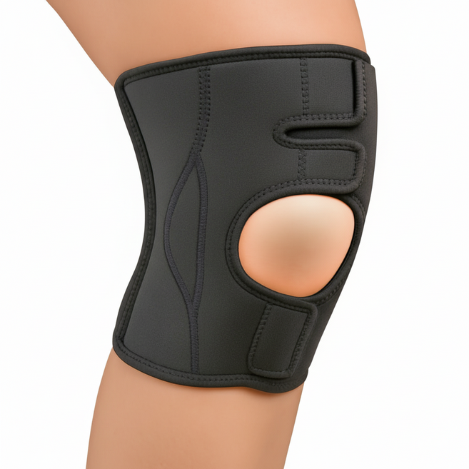 니프리 고탄력 벨크로 무릎보호대 세트 관절 연골 러닝 등산, 1개