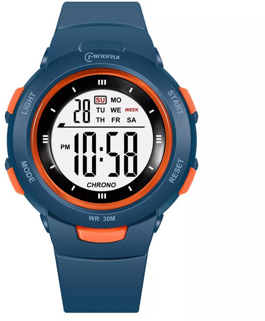 LED라이트 남여공용 학생 스포츠 디지털 우레탄 패션전자손목시계