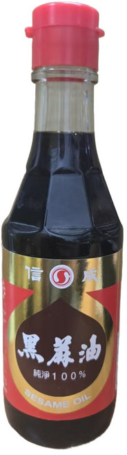 信成 黑麻油 百分百純淨 在地嚴選黑芝麻 香醇濃郁 料理好幫手, 1個, 300ml