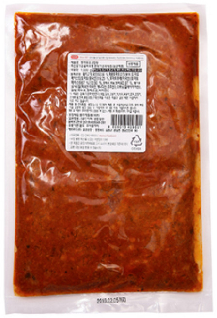 에쓰푸드 토마토포크탑핑 1kg 냉동 피자토핑 파스타, 1개