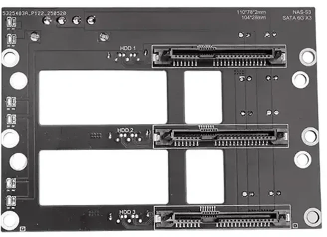 SAS/SATA 하드 디스크 백플레인 NAS 스토리지 서버 확장 탄탈륨 커패시터 SFF8643 인터페이스 4베이, 01 NAS-S3
