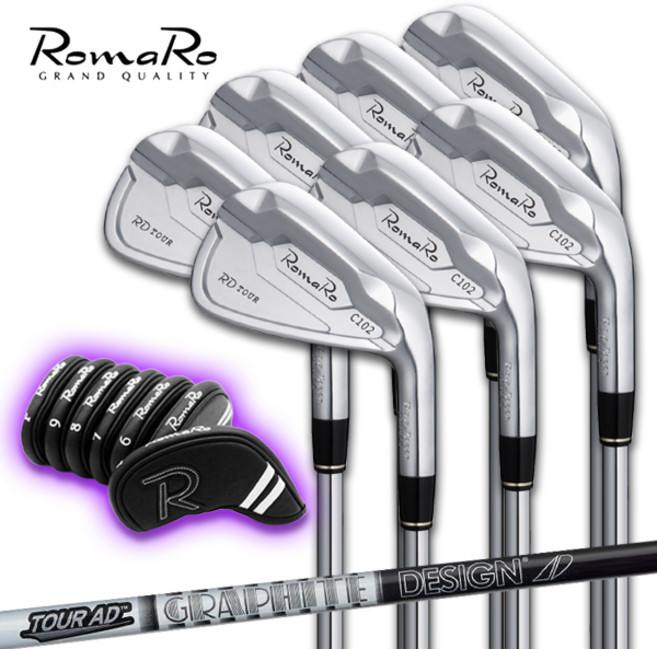 로마로 아이언 RD 투어 C102 카본 아이언 7개 세트 2025 RD Tour C102, 7i세트(4-9+PW), Tour AD BK 55-R(카본), Xroz CX(50g/특주)