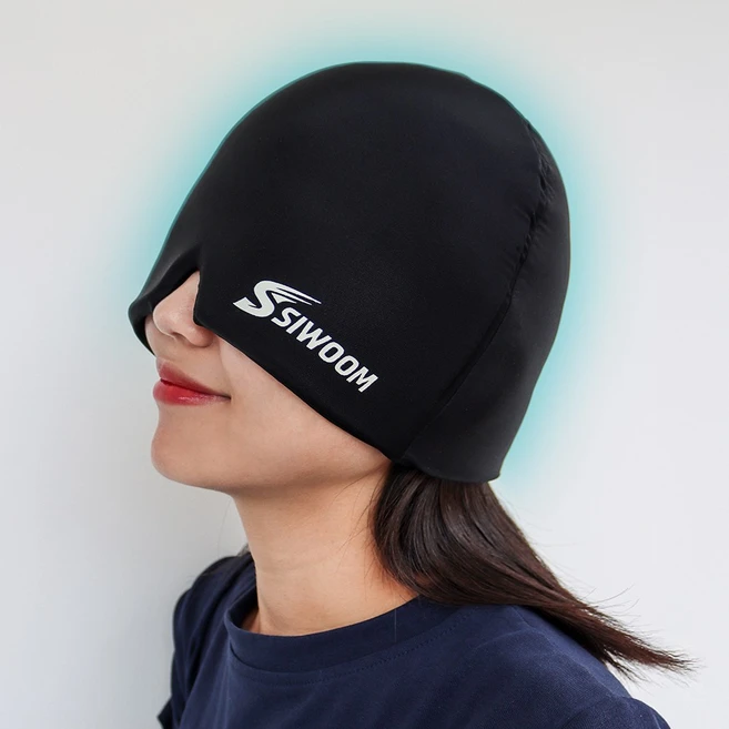 씨움 머리 두피 냉찜질 아이스팩 쿨링 헤드팩 아이스모자 두한밴드, 검정 - 쿠팡