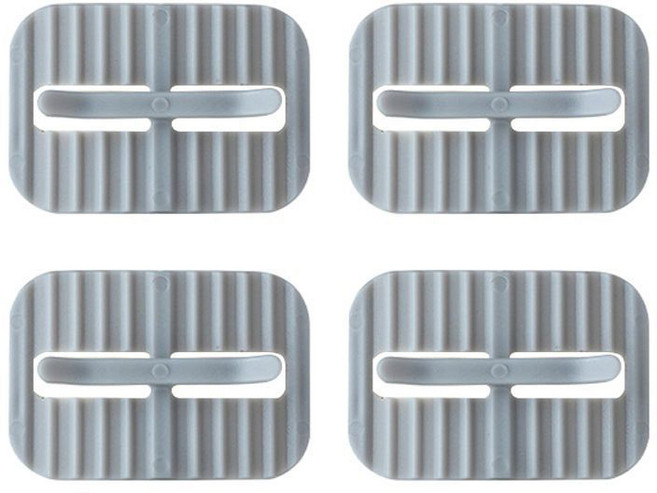 롤링페이퍼 쓰레기통 고정클립 봉투걸이, 4개, 그레이