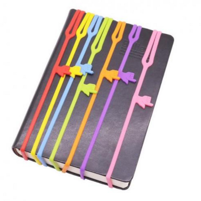 책갈피 손가락 종이 클립 학교 사무실 실리콘 스타일, 책갈피랜덤GD06448, 1개
