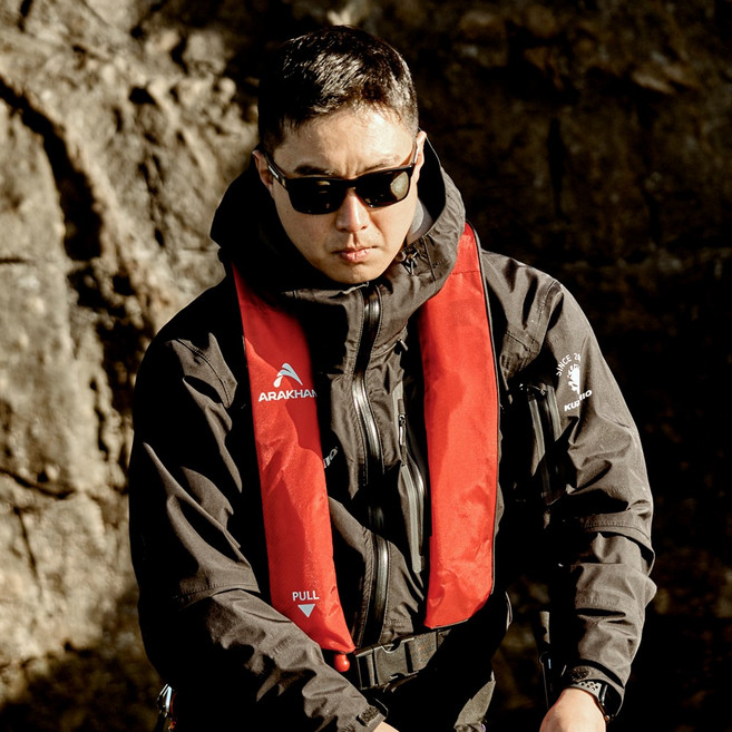 아라칸 팽창식 구명조끼 WCP-F005, 레드