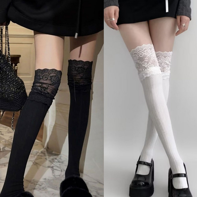 모먼트린 레이스업 오버 니삭스 1+1