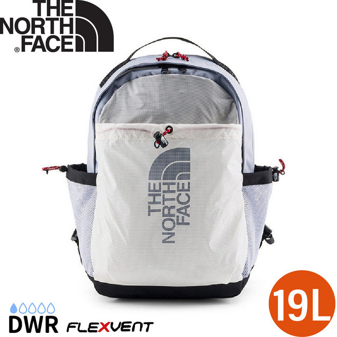 The North Face 19L 雙肩後背包 輕便舒適, 灰/白/黑