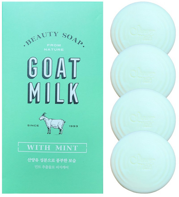 샤워메이트 산양비누 민트향, 360g