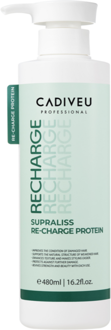 카디뷰 리차지 프로테인 전문가용 대용량 트리트먼트 염색머리 헤어단백질아미노산 손상모트리트먼트 탈색모영양제, 1개, 480ml