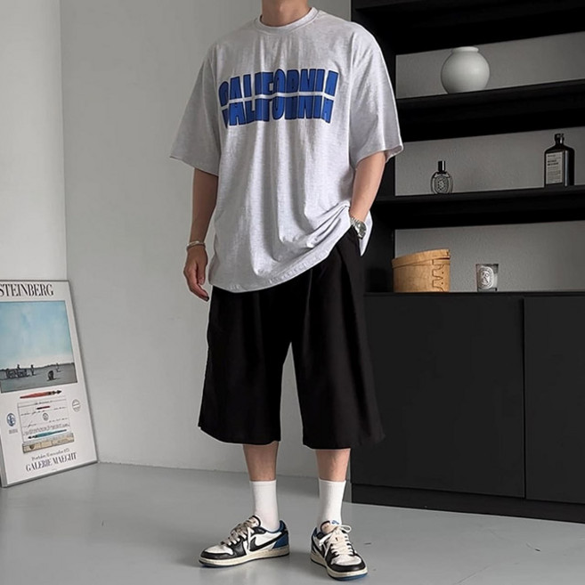 치트키 플리커 린넨 버뮤다 팬츠
