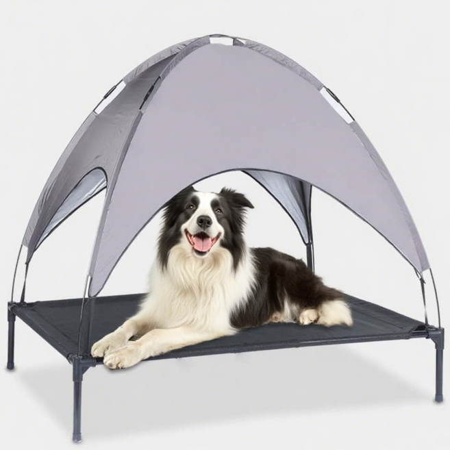 권타쿠 TAKU 강아지 캠핑 침대 텐트, 1개, 회색