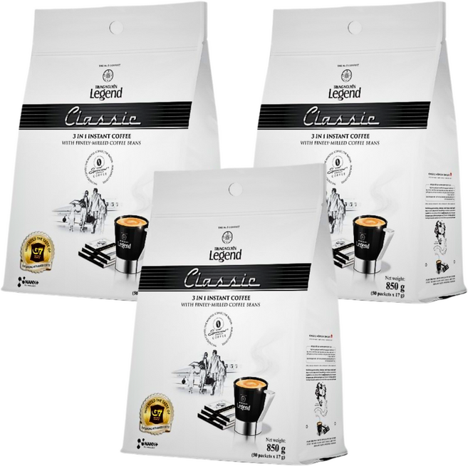 G7 베트남커피 쭝웬 레전드 클래식 3IN1 커피믹스, 850g, 3개, 1개입