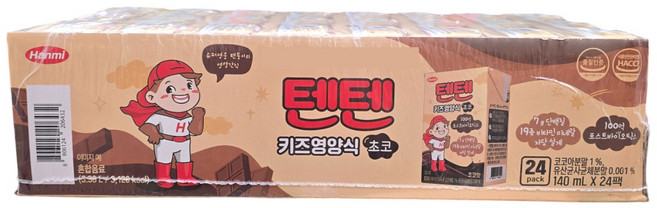 텐텐 키즈영양식 초코, 24개, 140ml