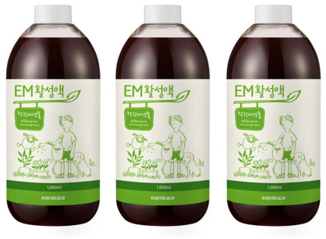 자연EM() 악취제거 발효액 미생물제 수질정화 토양개량 가정용EM 활성액 배양액 식물사용