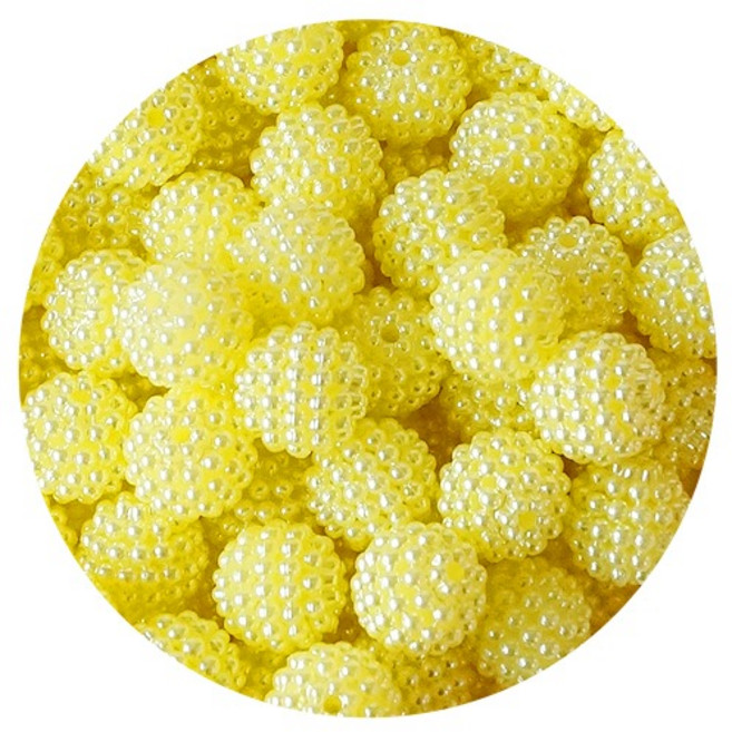 54 노랑26 1.2cm 진주구슬 500g 오도독, 본상품