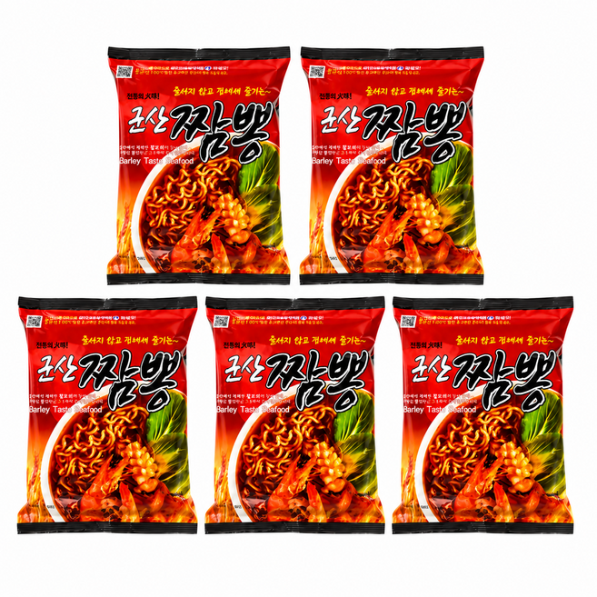 군산 얼큰 해물짬뽕맛 라면, 5개
