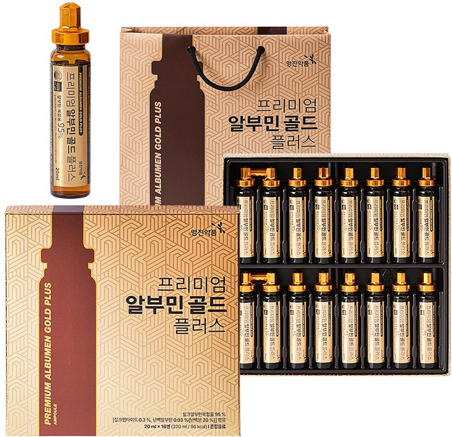 영진약품 프리미엄 알부민 골드 플러스, 16개, 20ml