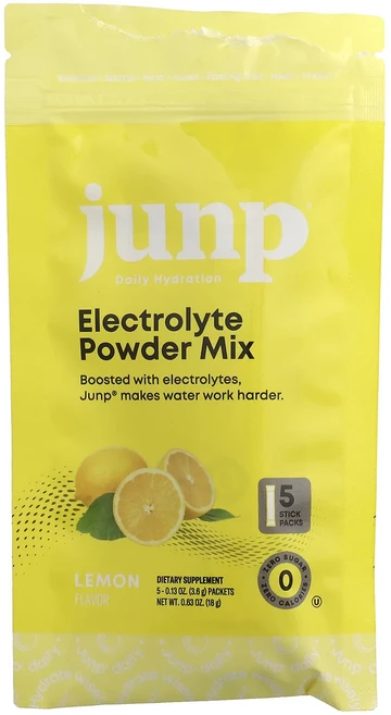 효과가 좋은 JUNP Hydration 전해질 파우더 믹스 레몬 스틱팩 5개 개당 3.6g(0.13oz) 최저가격, JUNPHydration전해질파우더믹스레몬스틱팩5개개당 - 쿠팡