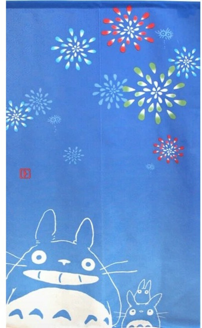 日本製 龍貓 門簾, 龍貓-夏日煙火-寬85x高150公分