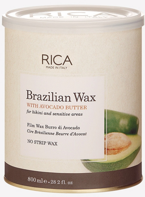RICA 酪梨奶油巴西罐裝硬蠟, 1個, 酪梨奶油巴西罐裝硬蠟 / 800ML, 800ML