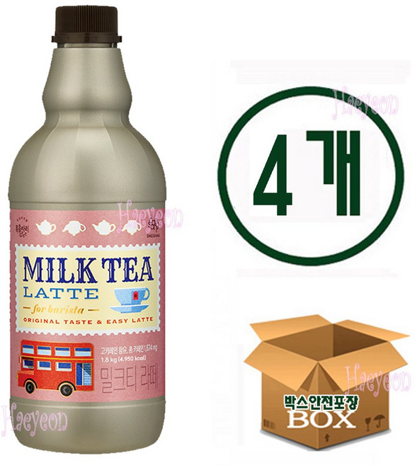 복음자리 밀크티 이지라떼 액상 베이스, 4개, 1개입, 1.8kg