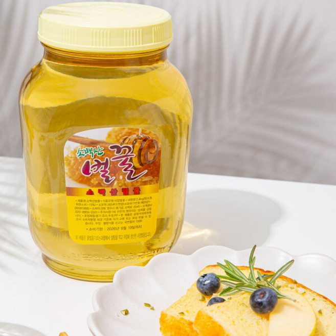 [더조은푸드] [더조은] 프리미엄 국내산 벌꿀 (아카시아향) 2.4kg+2.4kg, 2개, 2.4kg