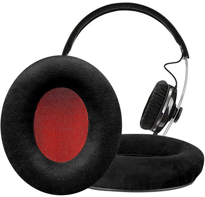 SOULWIT 교체용 이어패드-호환 모델 젠하이저 Momentum On-Ear 1 On-Ear 2 On-Ear HD1 헤드폰 소음 차단 고밀도 폼 포함 1쌍, Nano Cloth, Black, 1개