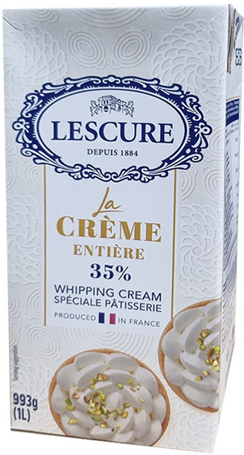 레스큐어 휘핑크림 1L 무가당 생크림 동물성 케이크만들기 홈베이킹 베이킹재료 아이스박스포함, 1개