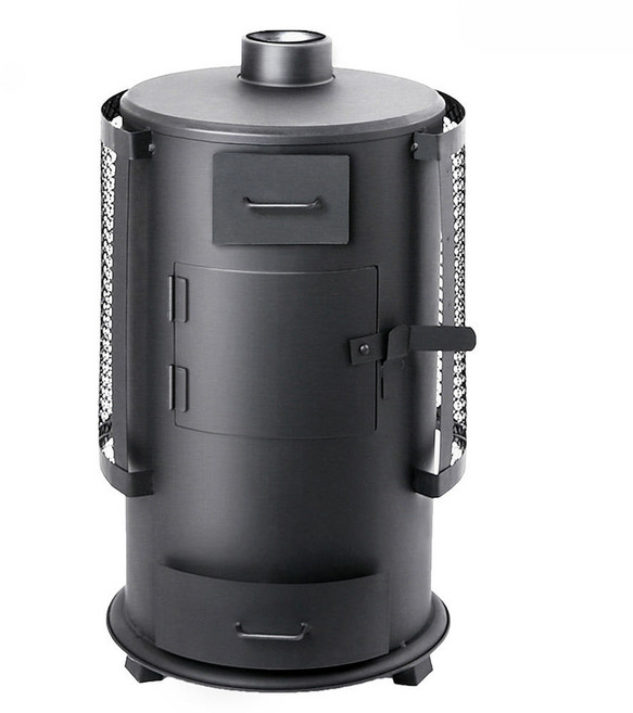 캠핑몽 캠핑난로 화목난로 나무 장작 가정용난로 야외용 스토브 연통