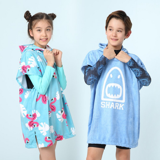 1+1 슈나이더 아동 소프트 후드 비치타올 SN5-XC01 비치가운