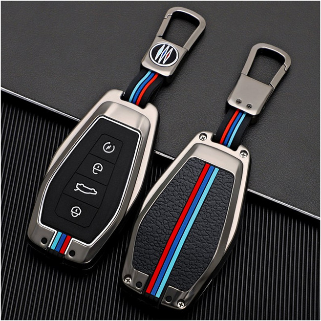 메탈릿 르노 호환 메탈 키케이스 키커버 키링 키홀더 SM6 QM3 QM6 XM3 콜레오스, R-4, 그레이