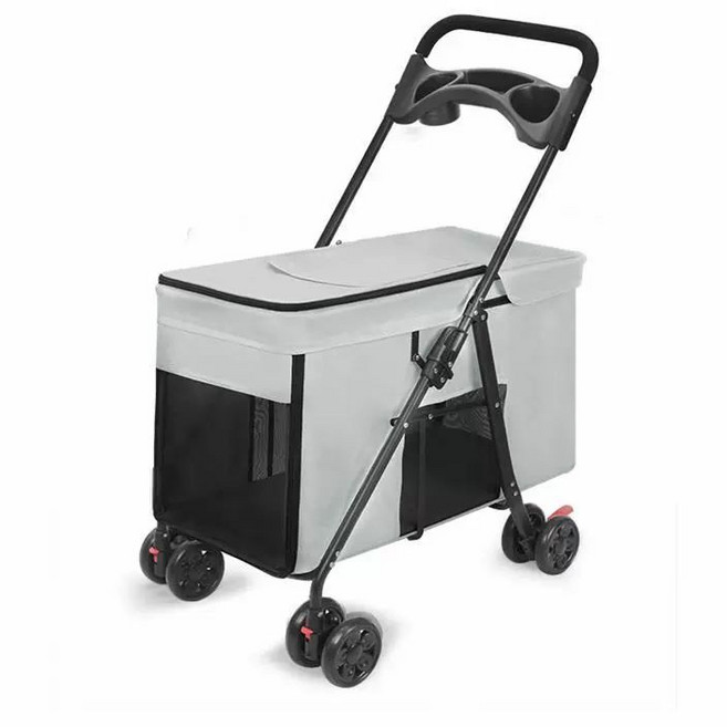 중형견 대형견 유모차 웨건 개모차 펫트레일러 트레일러 반려견 애완용, 로터스루트컬러 55cm 긴 20kg이하