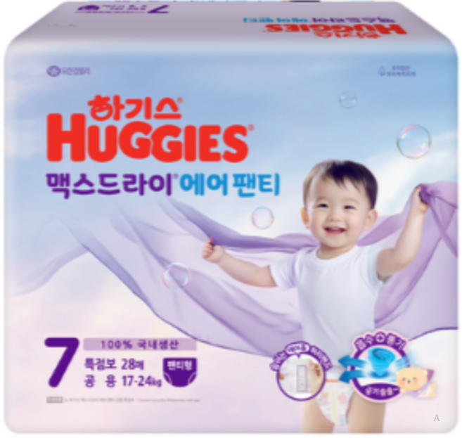 하기스 2025 맥스드라이 에어 밴드형 기저귀 아동용, 112매, 점보형 이상(3XL)