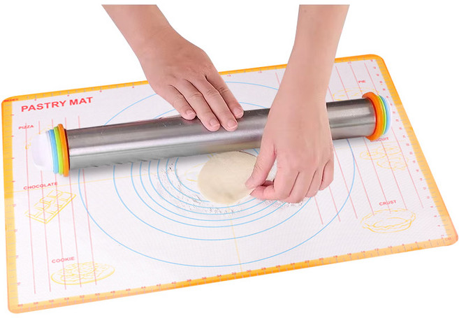 쿠킹플러스 패스츄리 실리콘 패드 오렌지, 1개