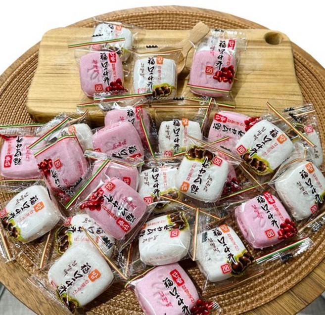 리리 종합 모나카 복단팥+밤찹쌀떡 믹스 1박스모나카 전통 한과, 2개, 380g