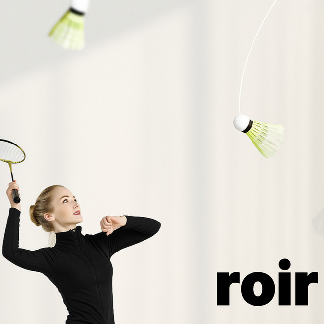 roir 연습콕 셔틀콕 셀프 리턴콕 실내배드민턴 3p, 1세트, 3개입, 옐로우