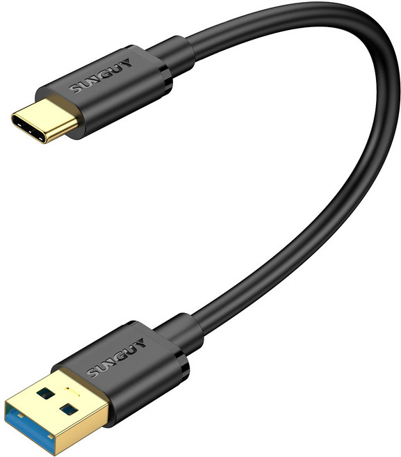 SUNGUY USB C타입 고속 충전 케이블 안드로이드오토 스마트폰 데이터전송 10Gbps 18W, 1개, 그레이, 0.3m