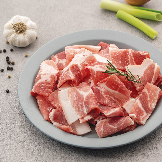 미트인 한돈 앞다리살 제육용 미박(껍질있음) 500g, 1개