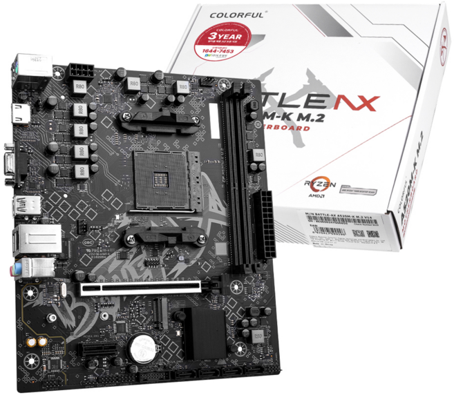 COLORFUL 컬러풀 BATTLE-AX A520M-K M.2 V14 도우정보, _A520M-K
