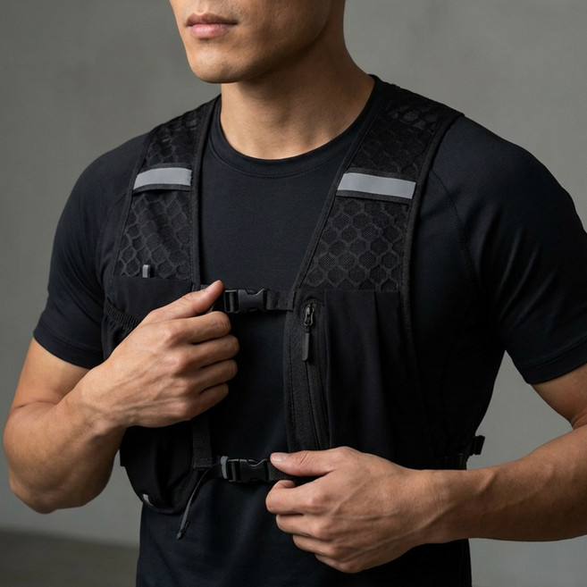 핏페이지 초경량 조끼형 아웃도어 러닝 백팩