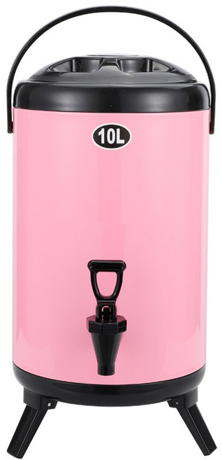 컬러풀 캠핑 워터저그 스테인레스 레저 5L 바스켓 접이식물통 상자 휴대용 4개 oz 야룽, 10L핑크, 1개
