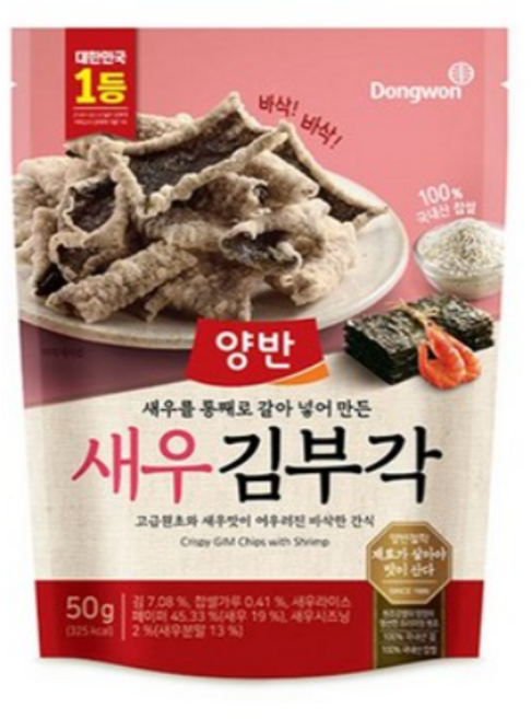 동원 양반 새우 김부각 50g, 10개